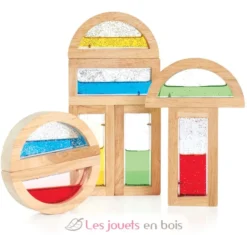 Blocs arc-en-ciel - Eau scintillante - Guidecraft