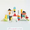 Blocs construction en bois et sac en tissu - Le Toy Van