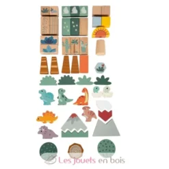 Blocs de construction en bois Dino - Small Foot company