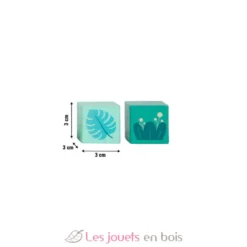 Blocs de construction en bois Jungle Friends - Small Foot company