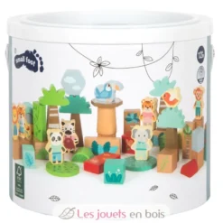 Blocs de construction en bois Jungle Friends - Small Foot company