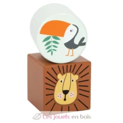 Blocs de découverte Safari marron Small Foot Compagny