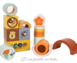 Blocs de découverte Safari marron Small Foot Compagny