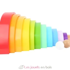 Blocs en bois Arc-en-ciel XL multicolore - Small Foot Compagny