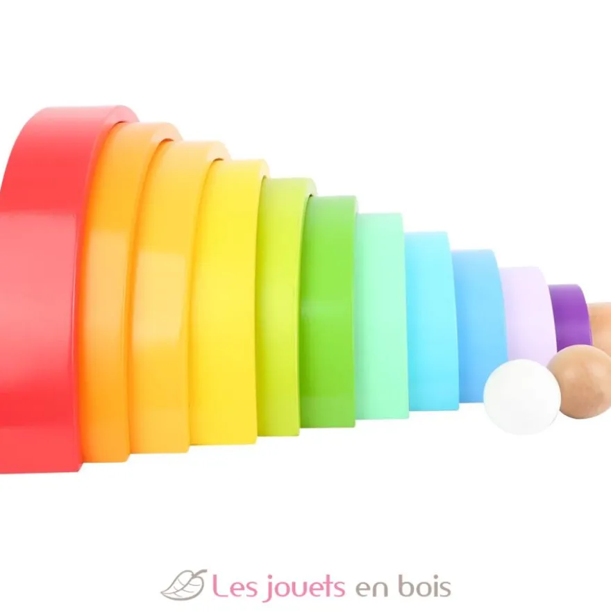 Blocs en bois Arc-en-ciel XL multicolore - Small Foot Compagny