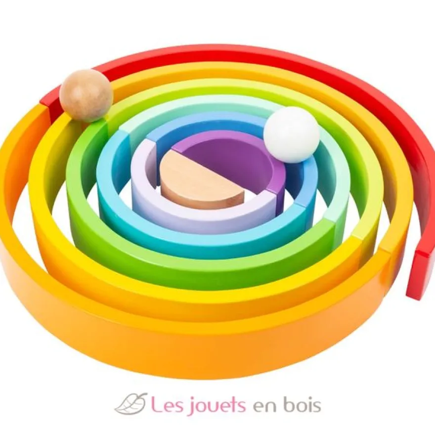 Blocs en bois Arc-en-ciel XL multicolore - Small Foot Compagny