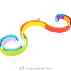 Blocs en bois Arc-en-ciel XL multicolore - Small Foot Compagny