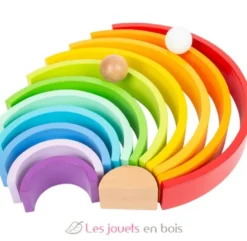 Blocs en bois Arc-en-ciel XL multicolore - Small Foot Compagny