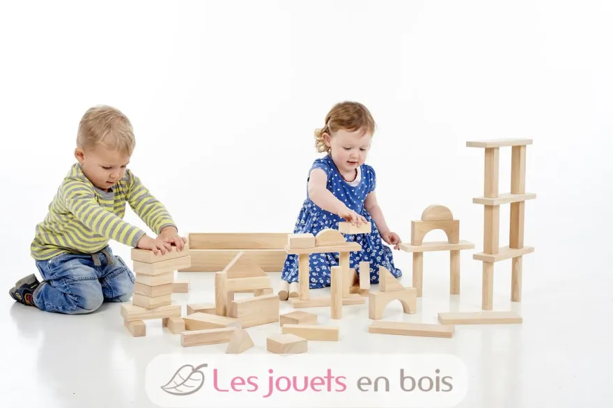 Blocs en bois géants naturel - TickiT