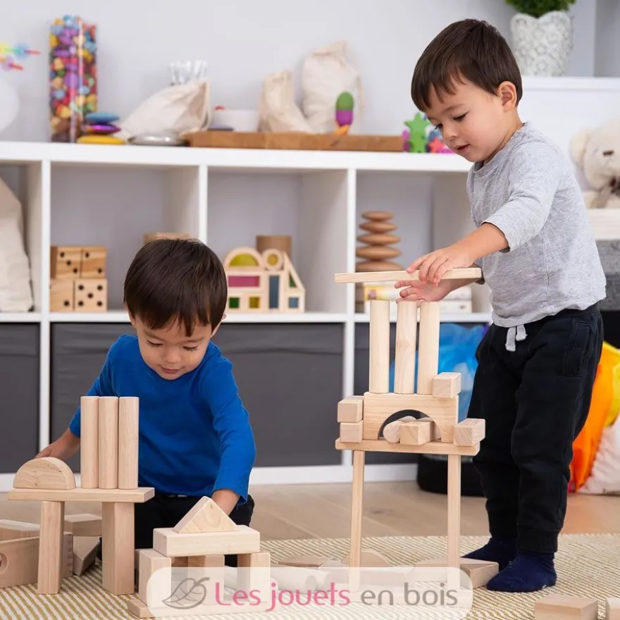 Blocs en bois géants naturel - TickiT