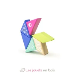 6 blocs en bois magnétiques - Colibri - Tegu