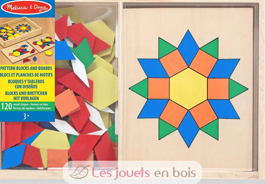 Blocs et planches de motifs d'apprentissages - Melissa & Doug