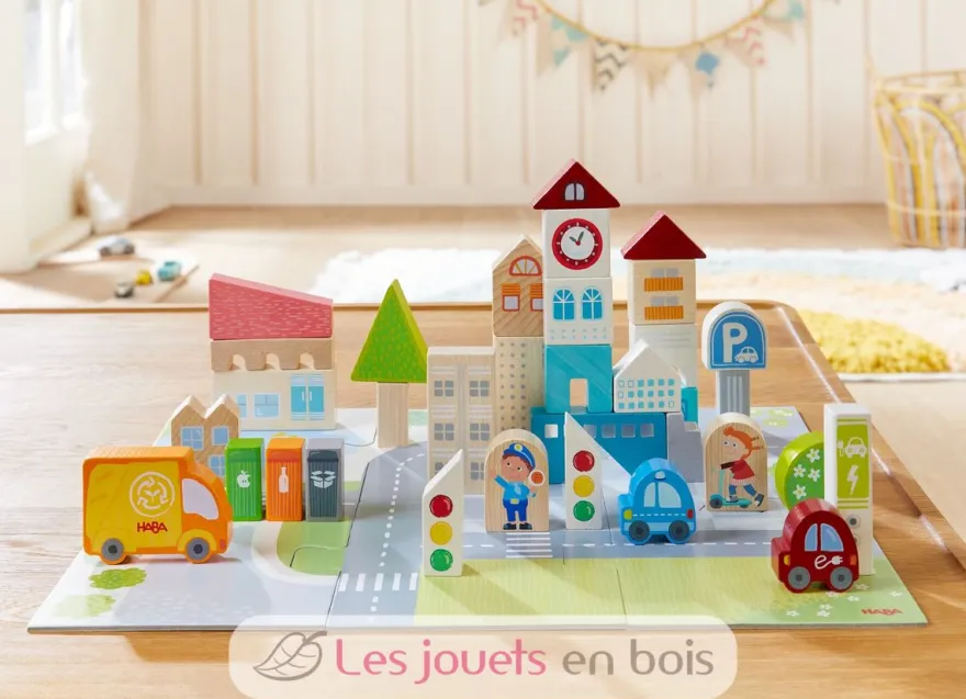 Blocs et puzzle vie citadine - Haba