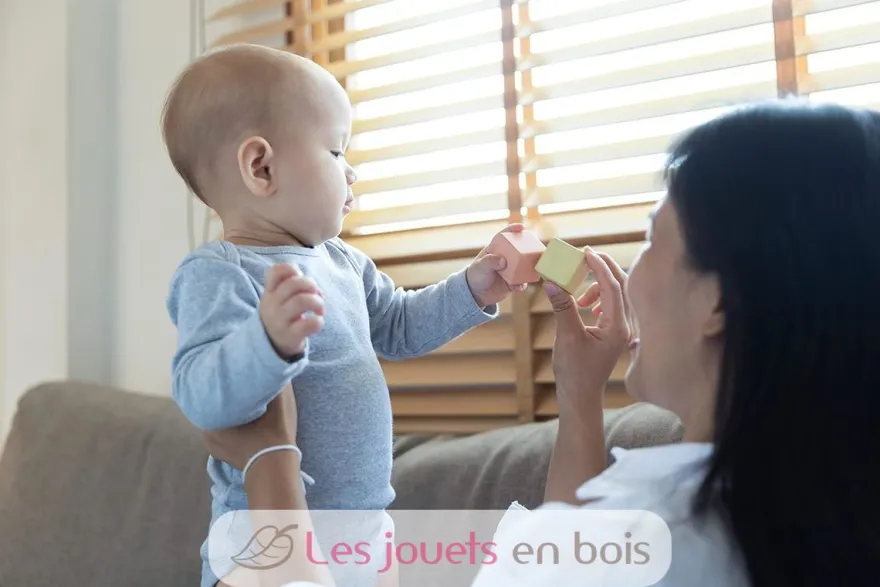 Blocs sensoriels pastel - Plan Toys