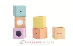 Blocs sensoriels pastel - Plan Toys