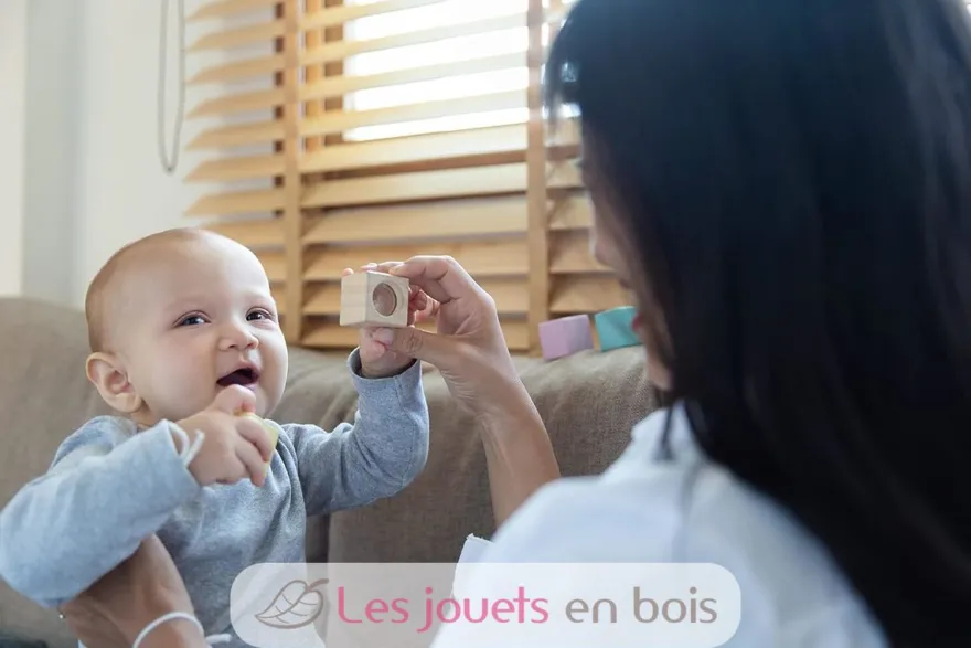 Blocs sensoriels pastel - Plan Toys