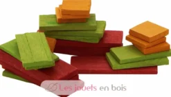Boite de 50 jetons en bois - Jeujura