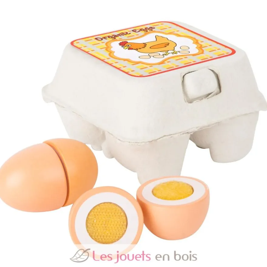 Boite d'œufs en bois à découper - Small Foot company