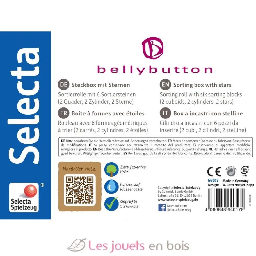 Boite à formes étoilée - Selecta