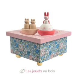 Boite à musique en bois Lapin et souris - Trousselier