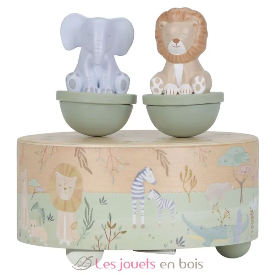 Boite à musique en bois Safari Friends - Little Dutch