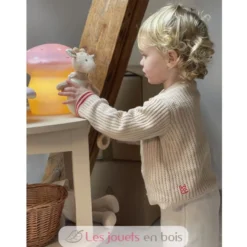 Boite à musique Girafe Léonie en coton bio - Egmont Toys