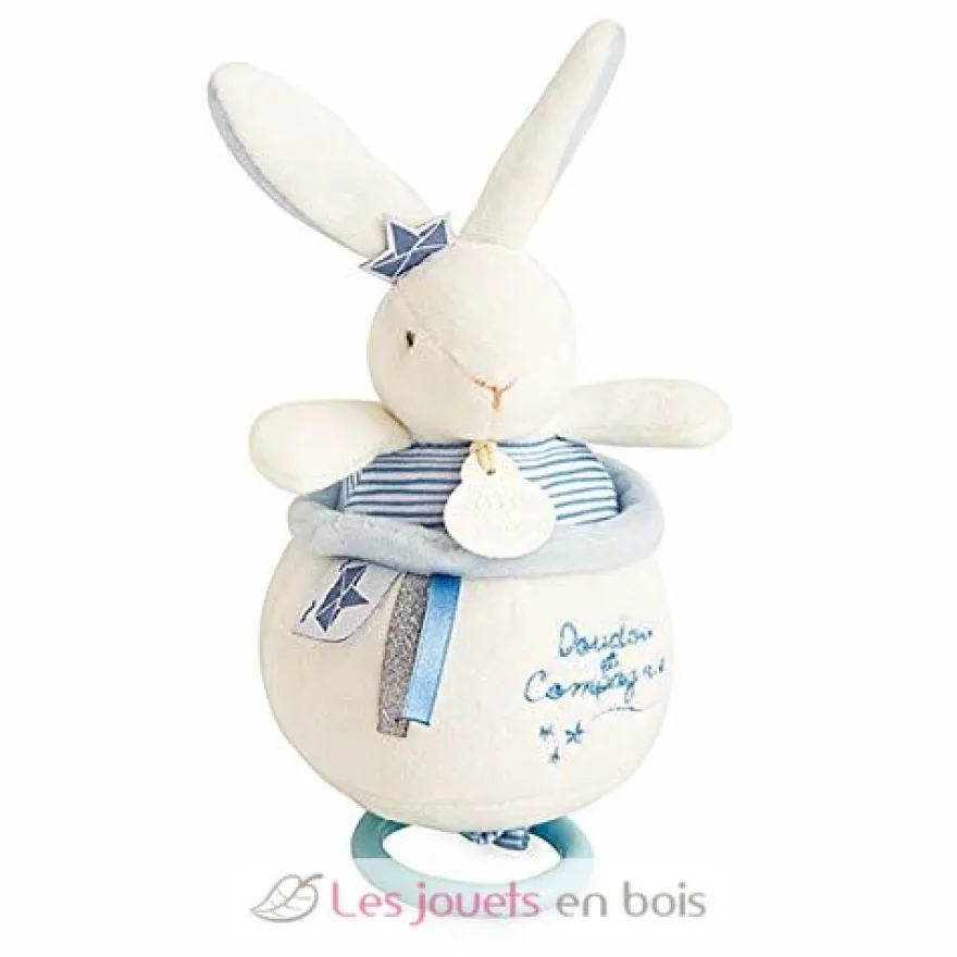 Boite à musique Lapin Matelot - Doudou et Compagnie