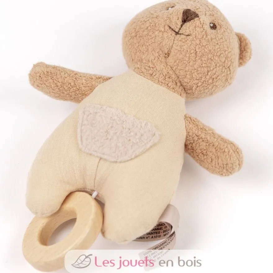 Boite à musique Ours Marcel en coton bio - Egmont Toys