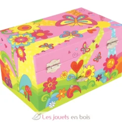 Boite à musique Prairie aux papillons - Multicolore - Goki