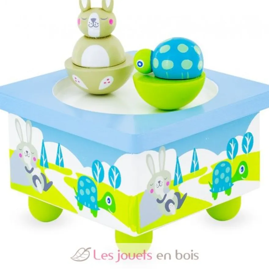 Boite à Musique Tortue et Lapin - Ulysse