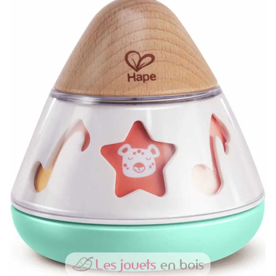 Boite à musique Tourne en rond turquoise - Dès la naissance - Hape