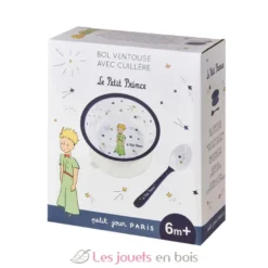 Bol ventouse avec cuillère en mélamine - Le Petit Prince - Petit Jour