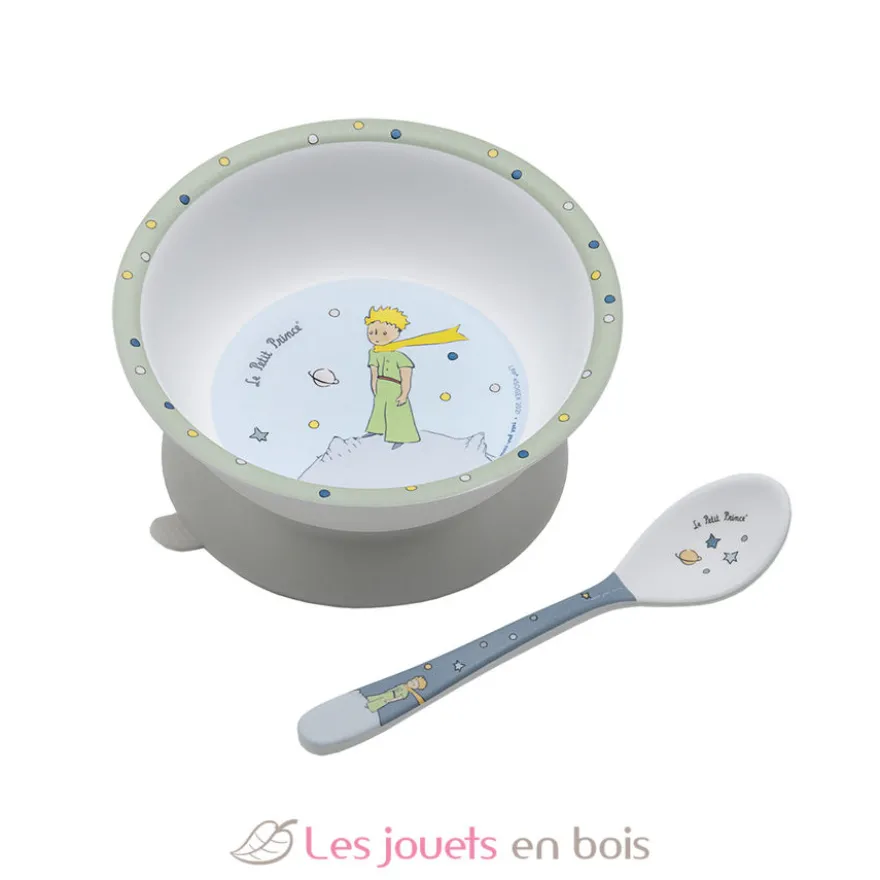 Bol ventouse avec cuillère Le petit Prince - Petit Jour