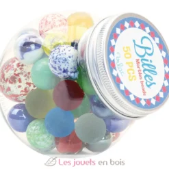 Bonbonnière de 50 Billes multicolores - Vilac