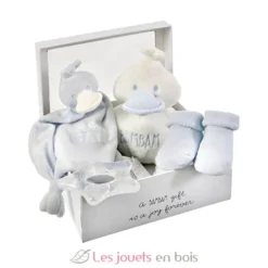 Boîte cadeau de naissance, bleue - Bambam
