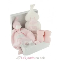 Boîte cadeau de naissance, rose - Bambam