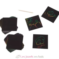 Boîte de mini-notes arc-en-ciel Scratch Art - Melissa & Doug