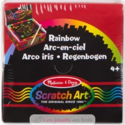 Boîte de mini-notes arc-en-ciel Scratch Art - Melissa & Doug