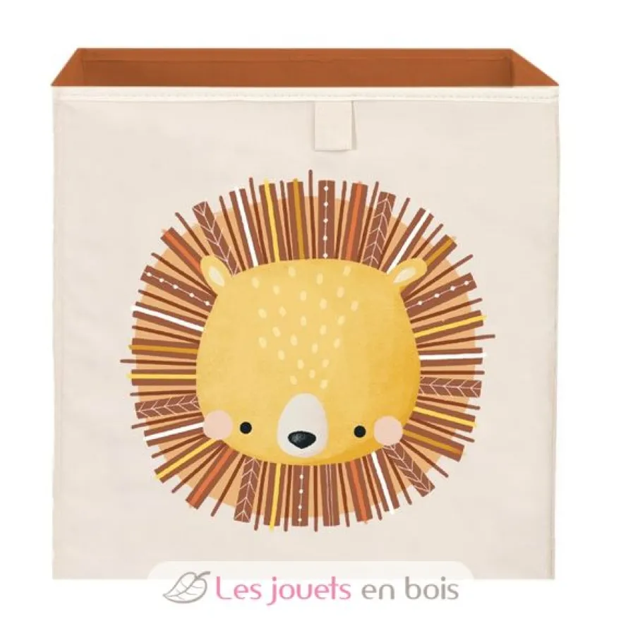 Boîte de rangement carrée Chompy le lion - Sassi Junior