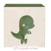 Boîte de rangement carrée Cracky le dinosaure - Sassi Junior