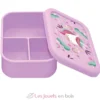 Boîte à lunch en silicone Sparkly la licorne - Sassi Junior