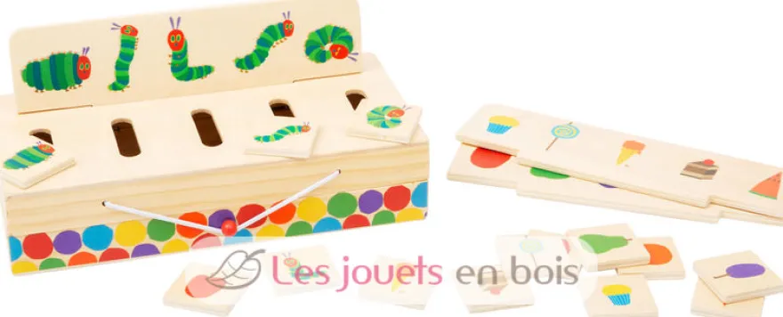Boîte tri d'images La chenille qui fait des trous - Small Foot company