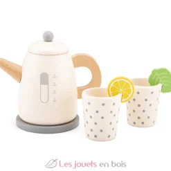 Bouilloire en bois blanche - New Classic Toys
