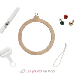 Boule de Noël empreinte transparente - Bois et plexiglass - Petit Artichaut