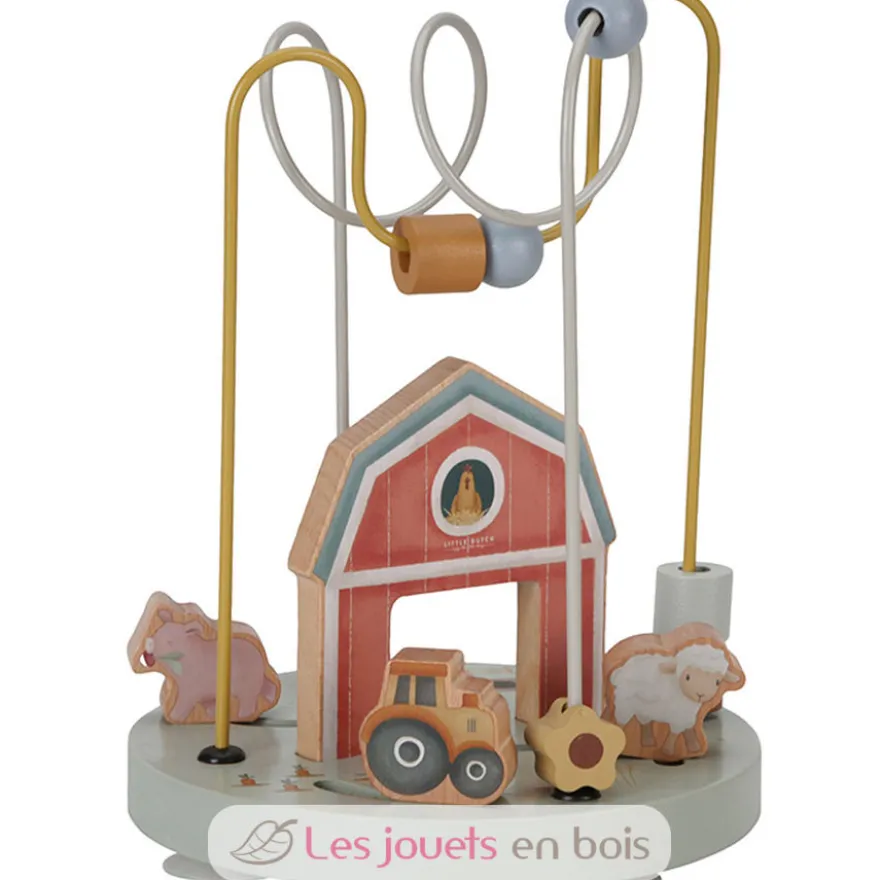 Boulier spirale d'activité en bois Little Farm - Little Dutch