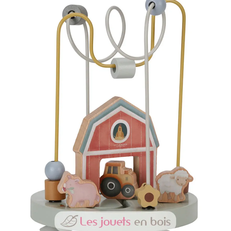 Boulier spirale d'activité en bois Little Farm - Little Dutch