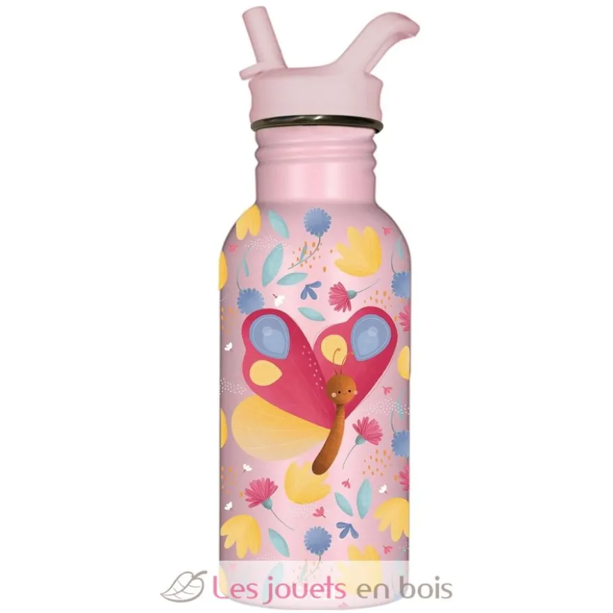 Bouteille en inox Twirly le papillon 500 ml - Sassi Junior