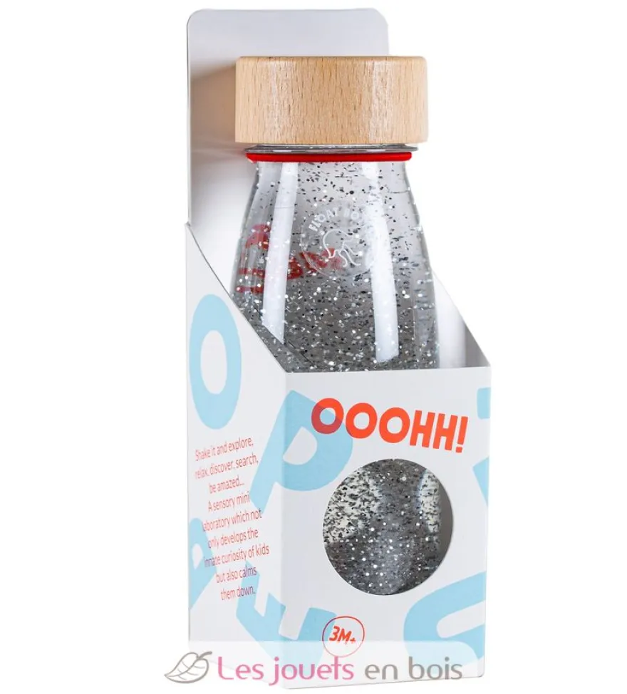 Bouteille sensorielle Float argenté - Petit Boum