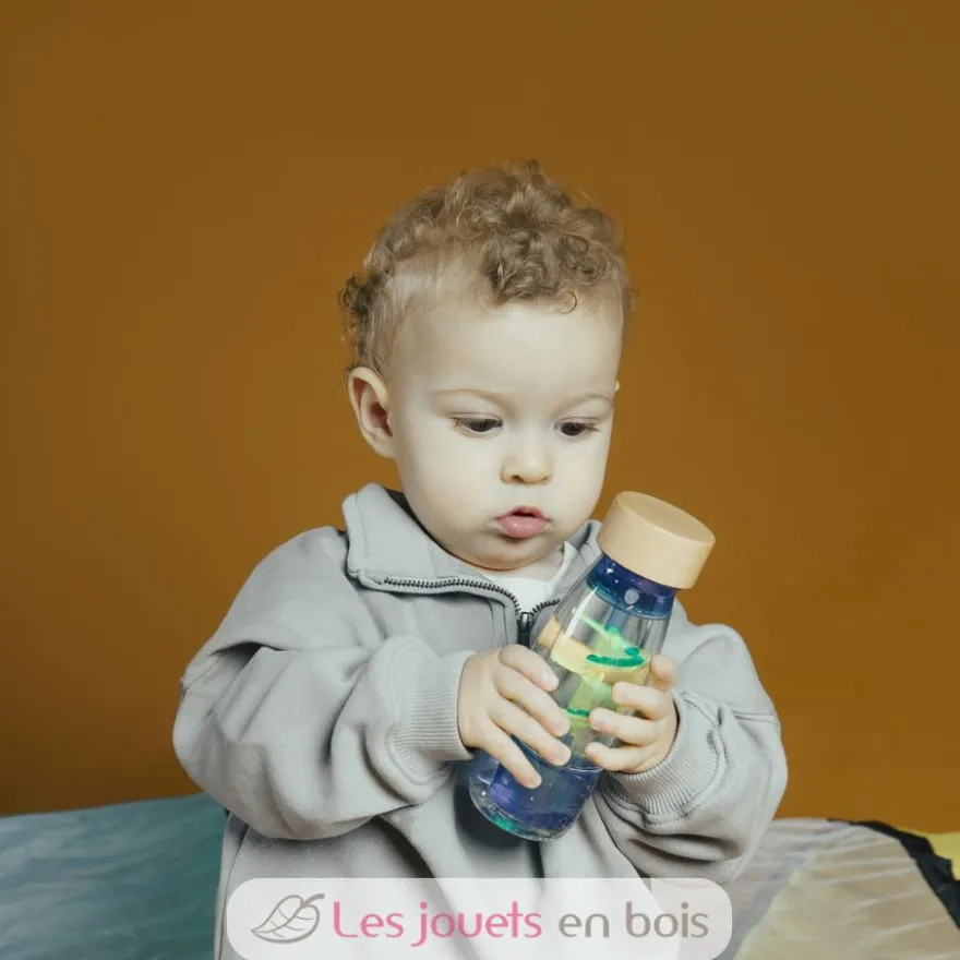 Bouteille sensorielle Move Spirale bleue - Petit Boum
