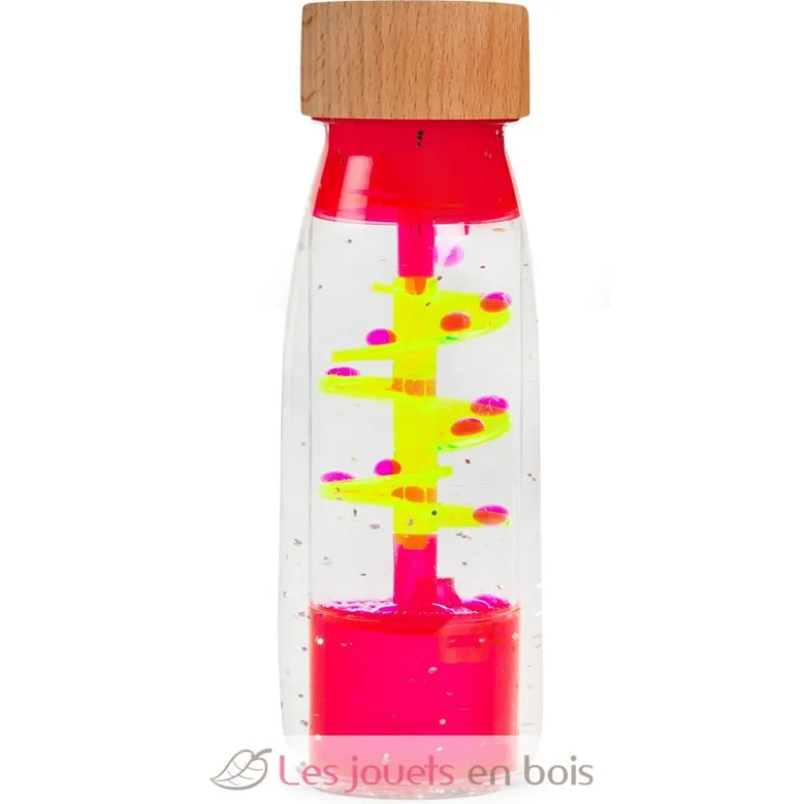 Bouteille sensorielle Move Spirale rose - Petit Boum